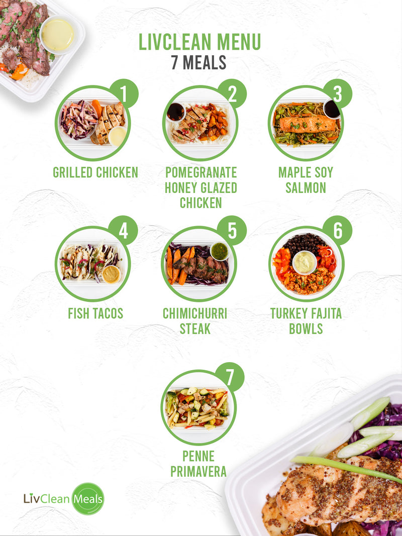 MIX & MATCH 7 WEEKLY LIVCLEAN MEALS PLAN