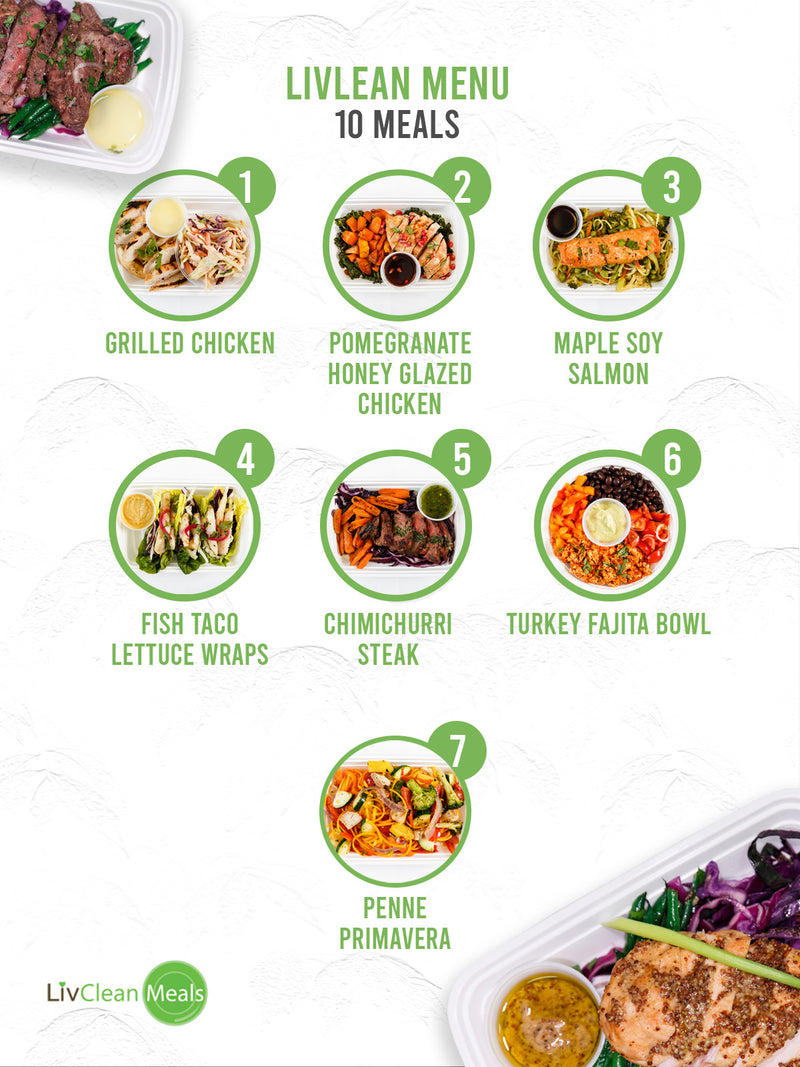 MIX & MATCH 10 WEEKLY LIVLEAN MEALS PLAN