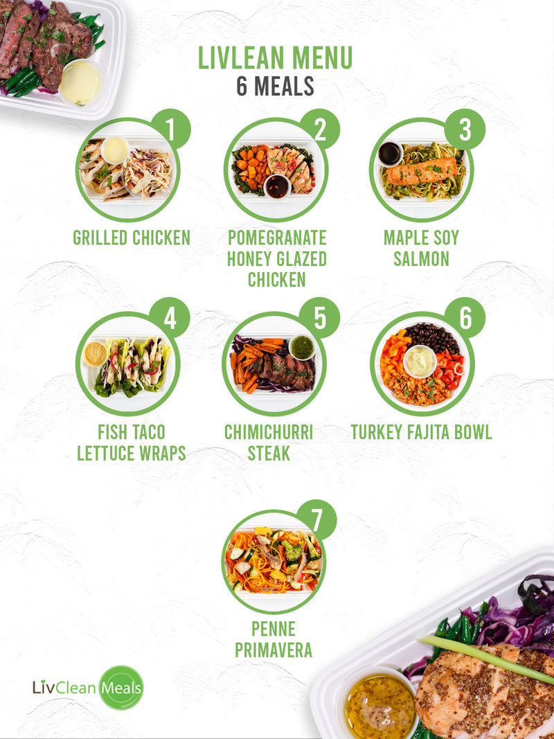 MIX & MATCH 6 WEEKLY LIVLEAN MEALS PLAN