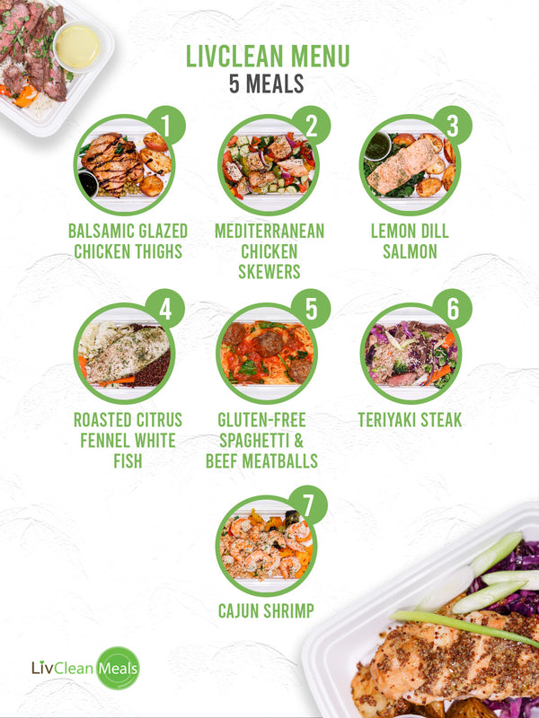 MIX & MATCH 5 WEEKLY LIVCLEAN MEALS PLAN